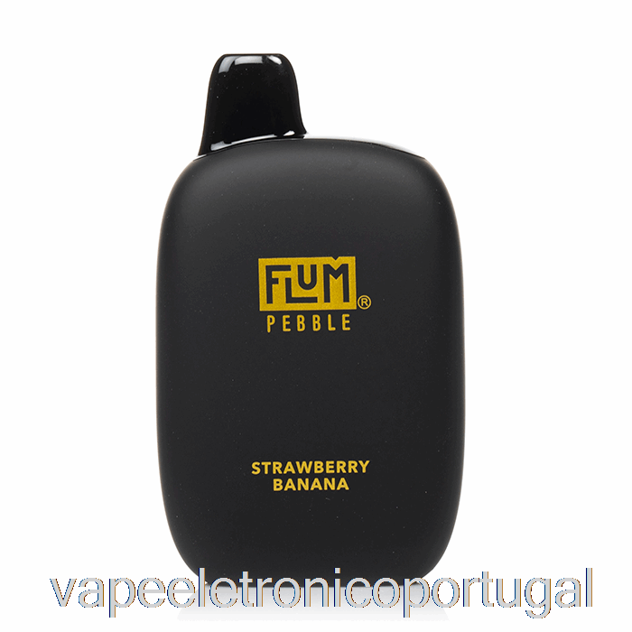 Vape Eletronico Flum Seixo 6000 Descartável Morango Banana